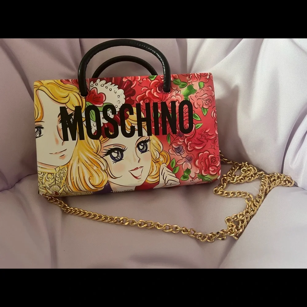 MOSCHINO Kiss-lock Tote In Fantasy Print - Picture 6 of 9